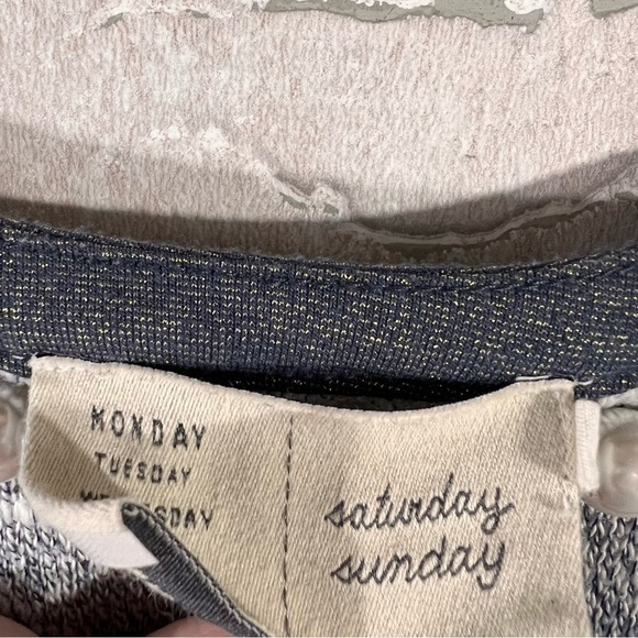 Anthropologie Saturday/Sunday Textured Anka Drop Waist Dress Size S - Picture 10 of 12